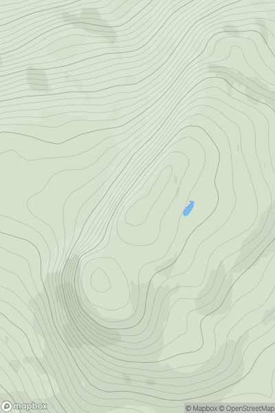 Thumbnail image for Glas Bheinn [Glen Shiel to Loch Hourn and Loch Quoich] showing contour plot for surrounding peak